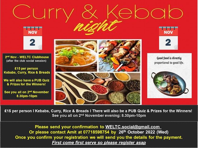 Curry & Kebab Night